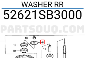 Honda 52621SB3000 WASHER RR