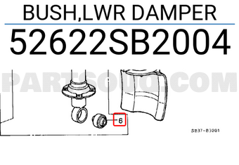 Honda 52622SB2004 BUSH,LWR DAMPER