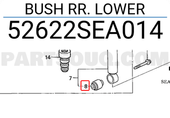 Honda 52622SEA014 BUSH RR. LOWER