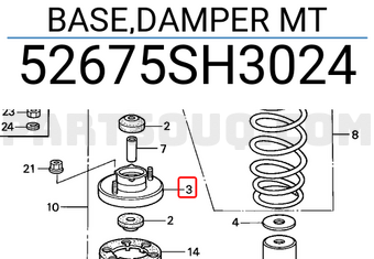 Honda 52675SH3024 BASE,DAMPER MT