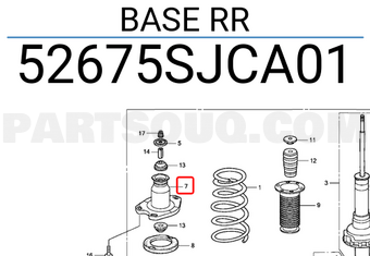 Honda 52675SJCA01 BASE RR