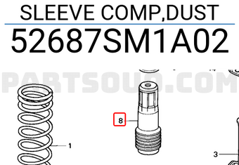 Honda 52687SM1A02 SLEEVE COMP,DUST