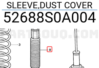 Honda 52688S0A004 SLEEVE,DUST COVER