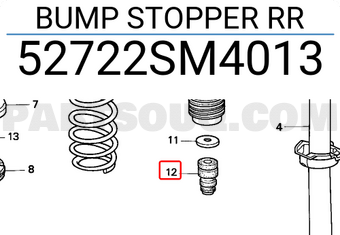 Honda 52722SM4013 BUMP STOPPER RR