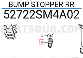 Honda 52722SM4A02 BUMP STOPPER RR