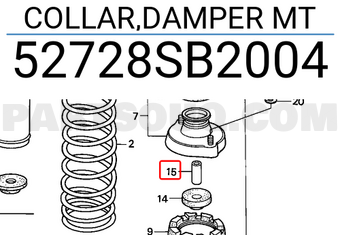 Honda 52728SB2004 COLLAR,DAMPER MT