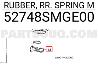 Honda 52748SMGE00 RUBBER, RR. SPRING M