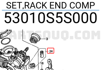 Honda 53010S5S000 SET,RACK END COMP