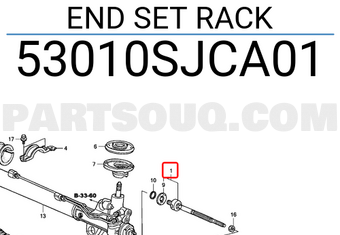 Honda 53010SJCA01 END SET RACK