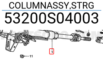 Honda 53200S04003 COLUMNASSY,STRG