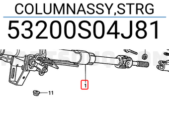 Honda 53200S04J81 COLUMNASSY,STRG