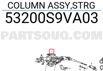 Honda 53200S9VA03 COLUMN ASSY,STRG