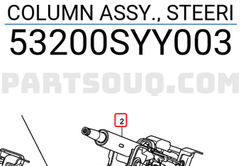 Honda 53200SYY003 COLUMN ASSY., STEERI