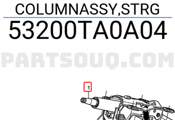 Honda 53200TA0A04 COLUMNASSY,STRG