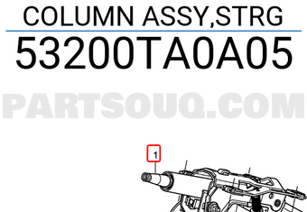 Honda 53200TA0A05 COLUMN ASSY,STRG