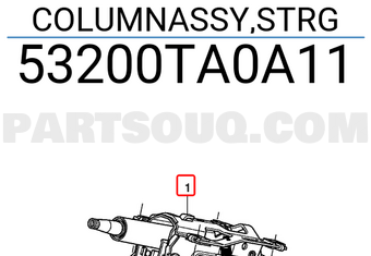 Honda 53200TA0A11 COLUMNASSY,STRG