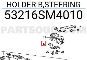 Honda 53216SM4010 HOLDER B,STEERING