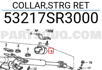 Honda 53217SR3000 COLLAR,STRG RET