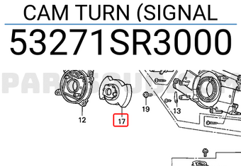 Honda 53271SR3000 CAM TURN (SIGNAL