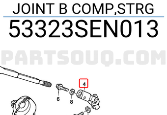 Honda 53323SEN013 JOINT B COMP,STRG