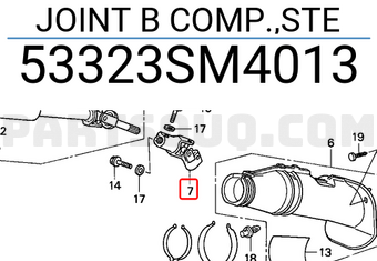Honda 53323SM4013 JOINT B COMP.,STE