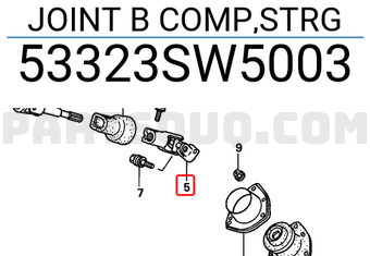 Honda 53323SW5003 JOINT B COMP,STRG