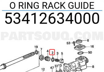 Honda 53412634000 O RING RACK GUIDE