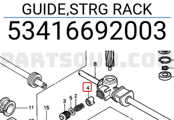 Honda 53416692003 GUIDE,STRG RACK