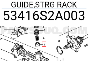 Honda 53416S2A003 GUIDE,STRG RACK