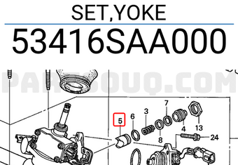 Honda 53416SAA000 SET,YOKE