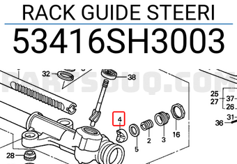 Honda 53416SH3003 RACK GUIDE STEERI