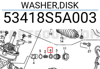 Honda 53418S5A003 WASHER,DISK