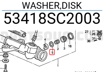 Honda 53418SC2003 WASHER,DISK