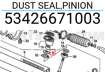Honda 53426671003 DUST SEAL,PINION