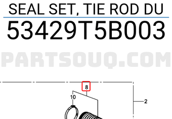 Honda 53429T5B003 SEAL SET, TIE ROD DU