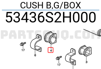 Honda 53436S2H000 CUSH B,G/BOX