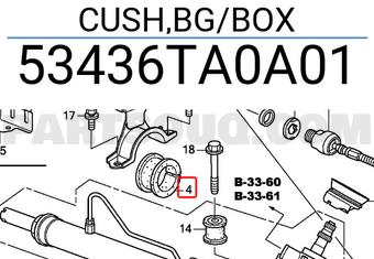 Honda 53436TA0A01 CUSH,BG/BOX