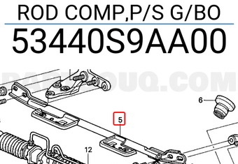 Honda 53440S9AA00 ROD COMP,P/S G/BO