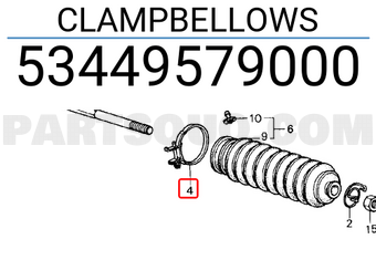 Honda 53449579000 CLAMPBELLOWS