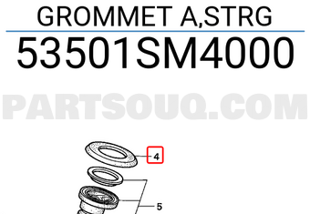 Honda 53501SM4000 GROMMET A,STRG
