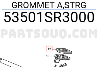 Honda 53501SR3000 GROMMET A,STRG
