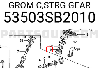 Honda 53503SB2010 GROM C,STRG GEAR