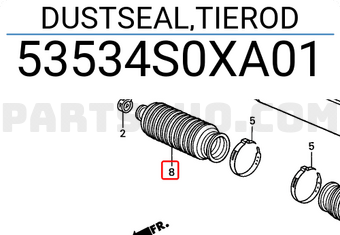 Honda 53534S0XA01 DUSTSEAL,TIEROD