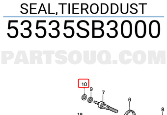 Honda 53535SB3000 SEAL,TIERODDUST