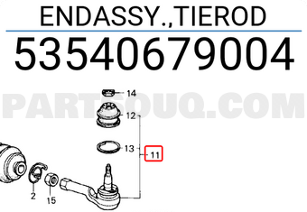 Honda 53540679004 ENDASSY.,TIEROD