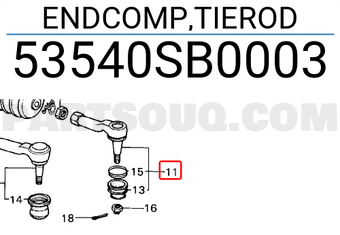 Honda 53540SB0003 ENDCOMP,TIEROD