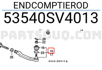 Honda 53540SV4013 ENDCOMPTIEROD