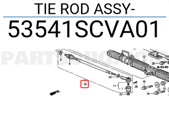 Honda 53541SCVA01 TIE ROD ASSY