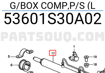 Honda 53601S30A02 G/BOX COMP,P/S (L