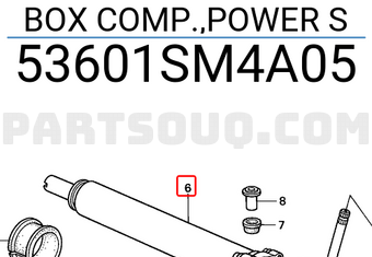 Honda 53601SM4A05 BOX COMP.,POWER S